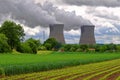 Nuclear power plant countryside in Germany Royalty Free Stock Photo