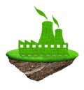 Nuclear power plant icon Royalty Free Stock Photo