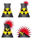 Nuclear power plant meltdown Royalty Free Stock Photo