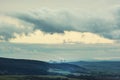 Nuclear power plant Mochovce and dramatic sky in Slovak republic