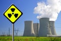 Nuclear power plant Royalty Free Stock Photo