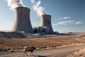 Nuclear power plant Temelin in Czech Republic, Czech Republic., generative ai