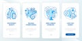 Nuclear power pros onboarding mobile app page screen
