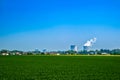 Nuclear power station in the city Royalty Free Stock Photo