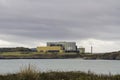 Nuclear power station seen from across bay