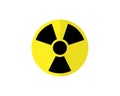 Nuclear power symbol - Caution radioactive danger sign. Radiation warning icon