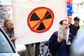 Nuclear protest Royalty Free Stock Photo