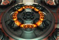 The Nuclear Reactor-3D rendered virtual scene