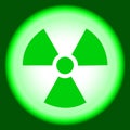 Nuclear sign, peaceful atom Royalty Free Stock Photo