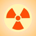 Nuclear sign representing the danger of radiation Royalty Free Stock Photo