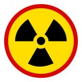 Nuclear Sign on white