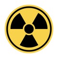 Nuclear threat, radiation sign, vector illustration