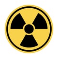 Nuclear threat, radiation sign, vector illustration Royalty Free Stock Photo