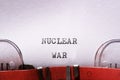 Nuclear war concept Royalty Free Stock Photo