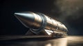 The nuclear warhead and Missiles are ready to be launched. Hypersonic Weapons of mass destruction. Nuclear rockets are ready to Royalty Free Stock Photo