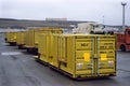 nuclear waste being transported in special containers for permanent storage