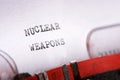 Nuclear weapons concept Royalty Free Stock Photo