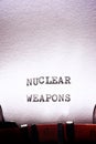 Nuclear weapons concept Royalty Free Stock Photo