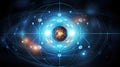 nucleus atom illustration