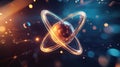 nucleus bouncing atom Royalty Free Stock Photo
