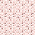 Nude abstract repeat pattern design with triangles