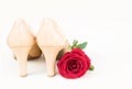 Nude colored high heels still life Royalty Free Stock Photo