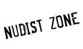 Nudist Zone rubber stamp