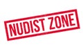 Nudist Zone rubber stamp