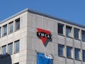 YMCA Young Men Christian Association hostel sign in Nuernberg