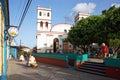 Nuestra Senora de la Asuncion Cathedral, Parque Central, Baracoa, Cuba Royalty Free Stock Photo
