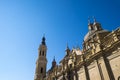 Nuestra Senora des Pilar basilica in Zaragoza Royalty Free Stock Photo