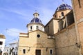 Nuestra SeÃÂ±ora del Consuelo church in Altea square Royalty Free Stock Photo