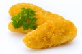 Nugget chiken on the white background. Royalty Free Stock Photo