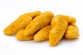 Nugget chiken on the white background. Royalty Free Stock Photo