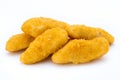 Nugget chiken on the white background. Royalty Free Stock Photo