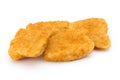 Nugget chiken on the white background Royalty Free Stock Photo