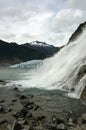 Nugget Falls, Mendenhall Glacier, Juneau, Alaska Royalty Free Stock Photo