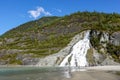 Nugget Falls waterfall at Mendenhall Glacier in Juneau, Alaska Royalty Free Stock Photo
