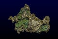 A nugget of native copper mineral .Close up