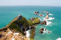 Nugget Point Light House, New Zealand Royalty Free Stock Photo