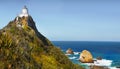 Nugget Point Lighthouse, New Zealand Royalty Free Stock Photo