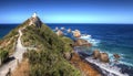 Nugget Point Lighthouse, New Zealand Royalty Free Stock Photo