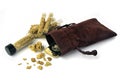 Nuggets and gold bullion Royalty Free Stock Photo