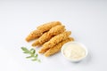 Nuggets on a white background for a restaurant menu1