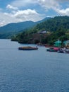 Nuha harbour on lake Matano