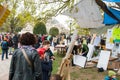 'Nuit Debout' or 'Standing night' in PLace de la Republique Royalty Free Stock Photo