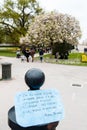 'Nuit Debout' or 'Standing night' in PLace de la Republique