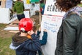 'Nuit Debout' or 'Standing night' in PLace de la Republique