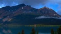 Num-ti-jah lodge, bow lake, canada Royalty Free Stock Photo