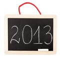 Number 2013 on small blackboard